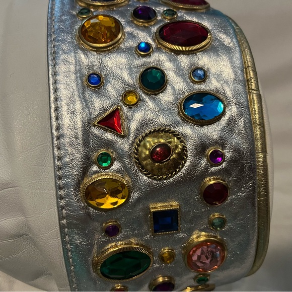 vintage purse with Multicolored diamond, - Picture 3 of 5